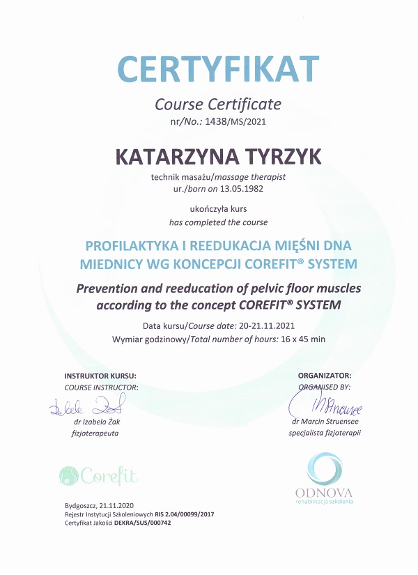 certyfikat-corefit-Katarzyna-Tyrzyk